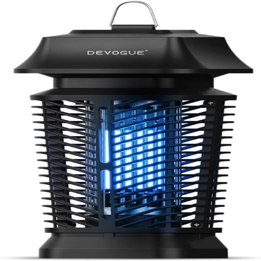 Electric Bug Zapper - Electric Blue Violet Attract Insect Light - Modern Stylish Mosquito Fly Killer - Fly Mosquito Control Bug Zapper Outdoor & Home and Kitchen (Black)
